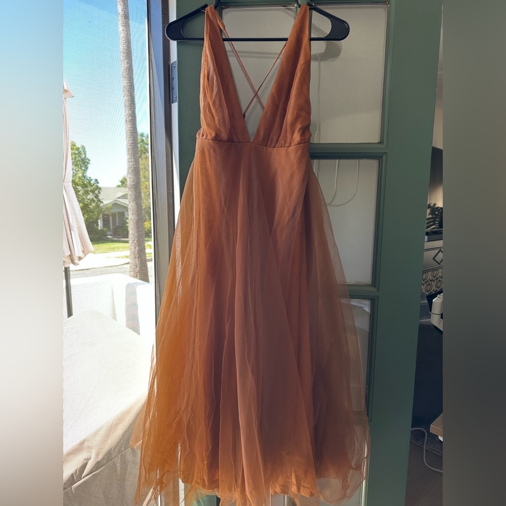 Brand new, never used Hello Molly Summer Cinderella Midi Dress Chocolate.